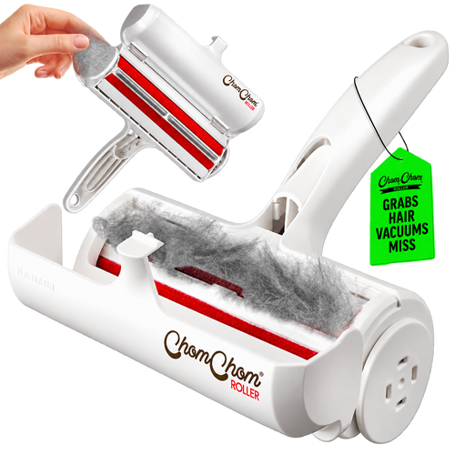 ChomChom Roller in White — transparent background