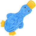 Best Pet Supplies Crinkle Duck Dog Toy — Blue — transparent background