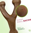 Benebone Bacon Wishbone Dog Chew Toy — Medium — view 2