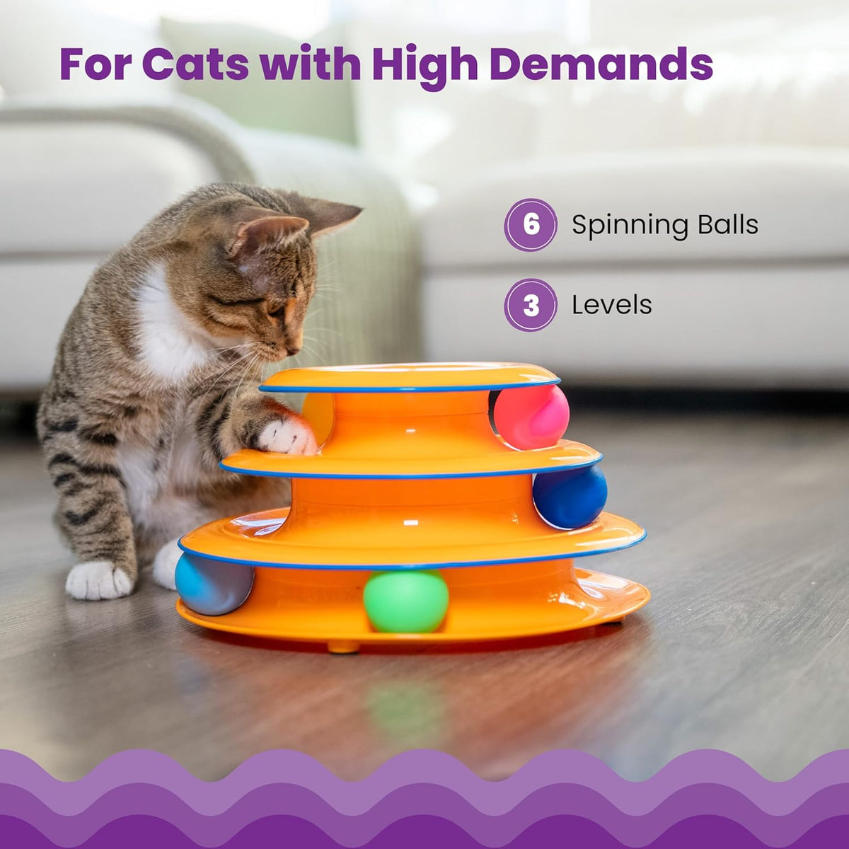 Catstages Tower of Tracks Cat Toy — view 3