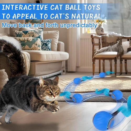 BABORUI Rechargeable Interactive Cat Toy Ball — view 2