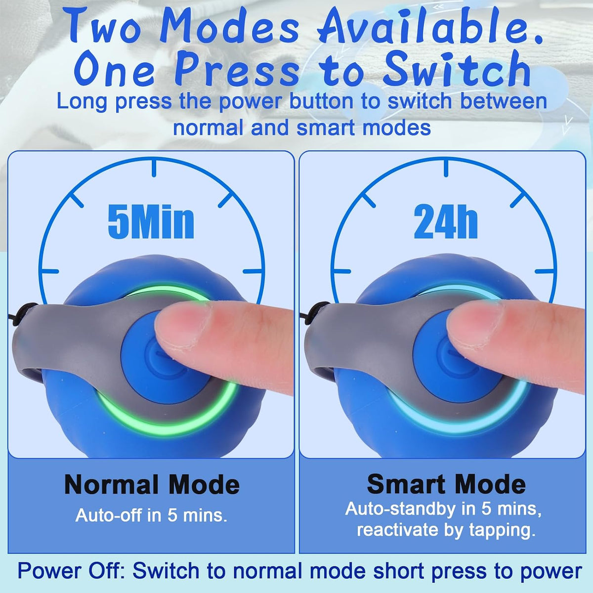 BABORUI Rechargeable Interactive Cat Toy Ball — view 3