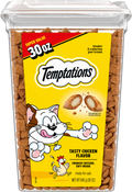 Temptations Tasty Chicken cat treats, 30 oz tub — transparent background